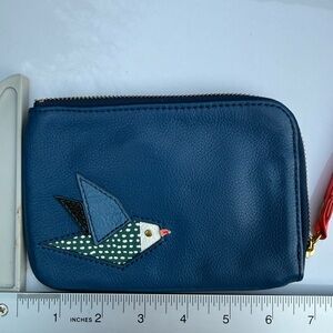 Fossil leather wristlet